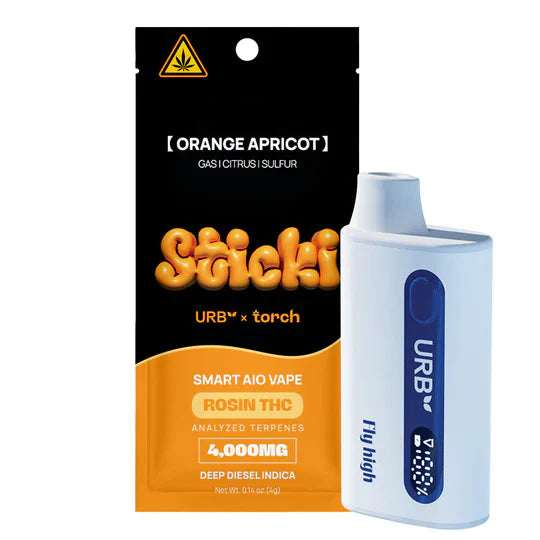 URB STICKI SMART AIO ROSIN THC 4G DISPOSABLE  6PACK