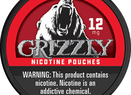GRIZZLY NICOTINE POUCHES 12MG  5ROLLS