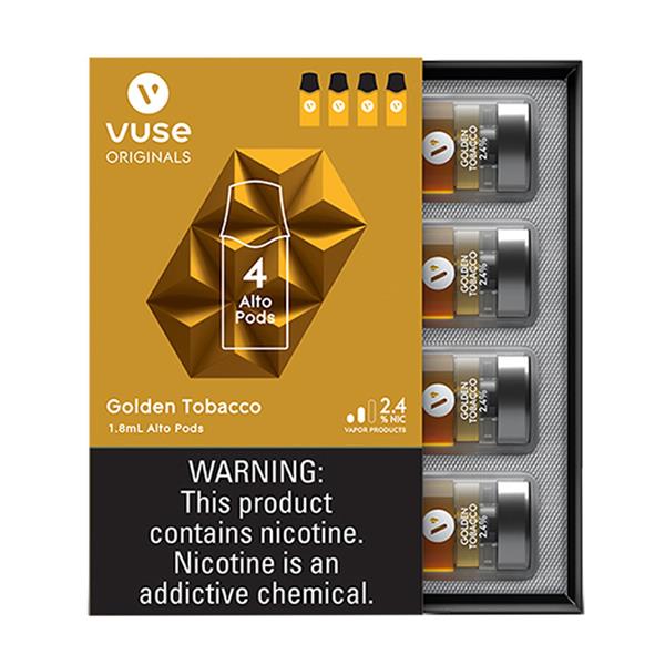 VUSE ALTO GLDN TOBACCO 2.4%X4