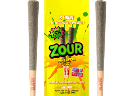 ZOUR  1.5G THC-A PRE-ROLL PRE-PRICED - $7.99 10PACKS