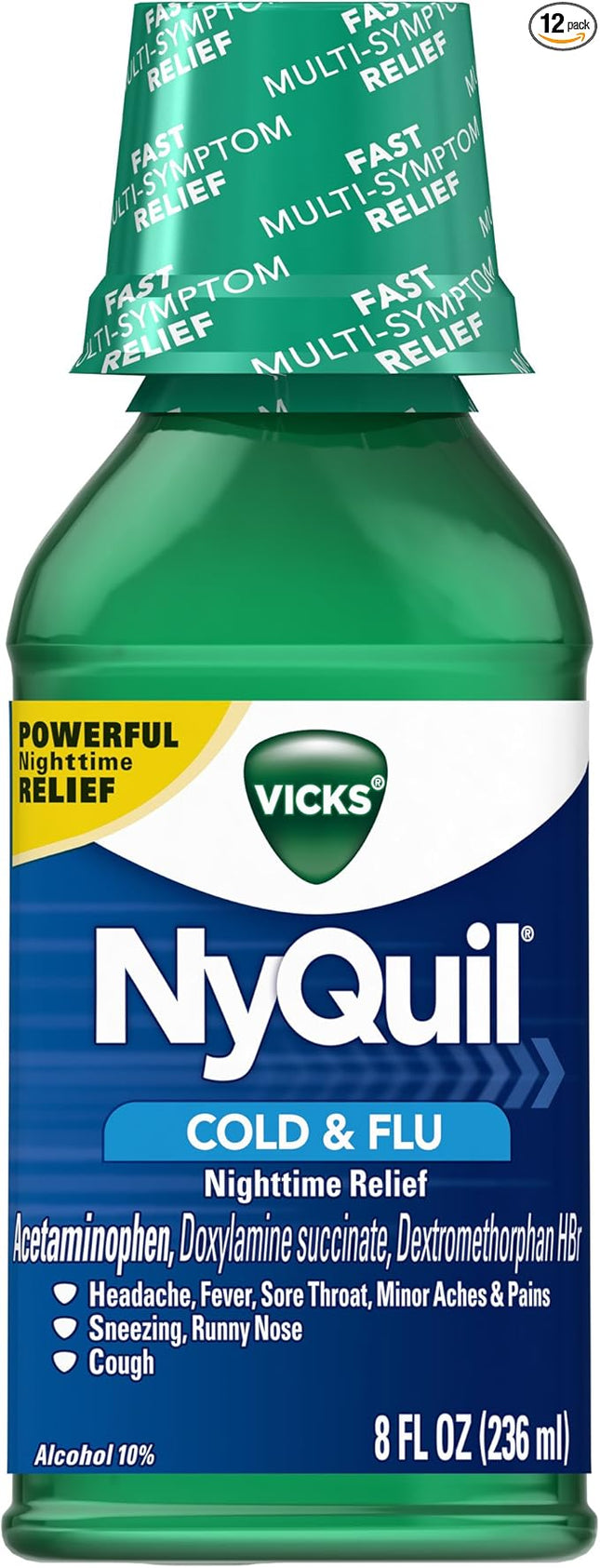 NYQUIL COLD & FLU SYRUP 8 OZ