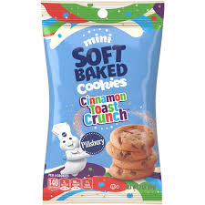 PILLSBURRY 3oZ MINI SOFT BAKED COOKIES CINNAMON TOAST CRUNCH 6PACK