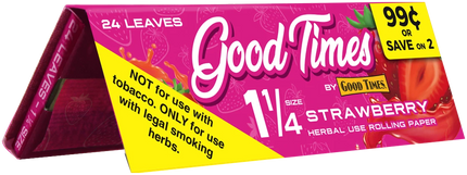 GT ROLING PAPER 11/4 STRAWBRRY