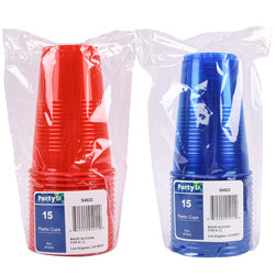 PLASTIC CUPS BLUE 16 OZ - 16CT