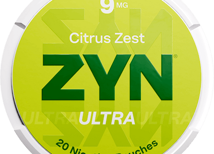 ZYN ULTRA 9MG NICOTINE POUCHES  5PACK