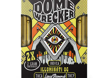 DOME WRECKER 2x2G LIQUID DIAMOND CATRIDGE 5PACK
