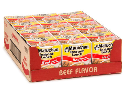 MARUCHAN 2.25oZ INSTANT LUNCH HOT & SPICY BEEF FLAVOR 12COUNT