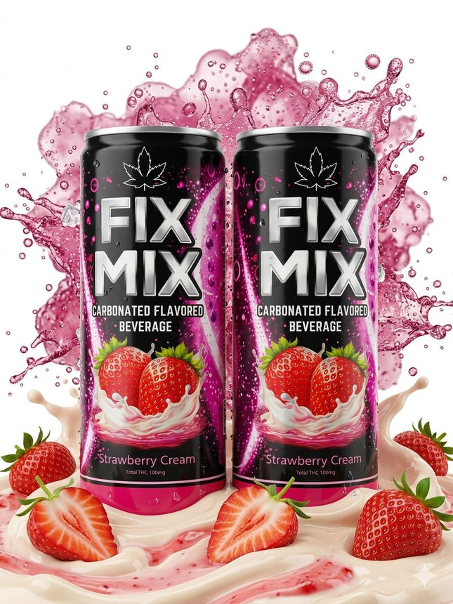 FIX MIX 100MG CARBONATED FLAVORED DRINKS 24PACK