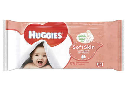 HUGGIES BABY WIPES ELITE SOFT 56COUNT