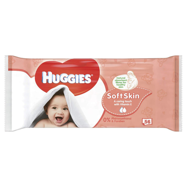 HUGGIES BB WP SOFT SKIN 56 CT