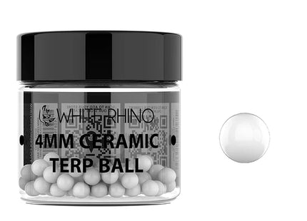 WHITE RHINO 4MM CLEAR TERP BALL-  100CT