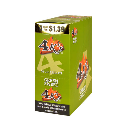 4K'S CIGAR GREEN SWEET 15PK