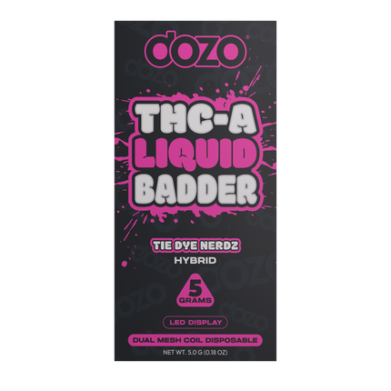 DOZO 5G DISP TIE DYE NERDZ 5PK