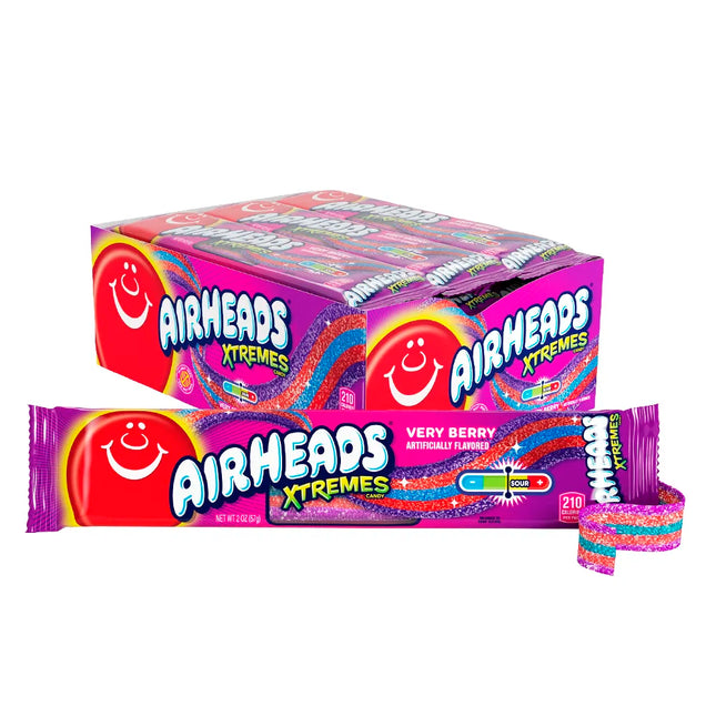 AIR HEADS XTREMES 3oZ CANDY VERY BERRY 12PACK