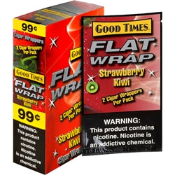 GT-FLAT WRAP STRW KIWI - 25CT