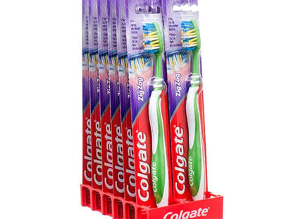 COLGATE TOOTHBRUSH ZIG ZAG MEDIUM 12 CT