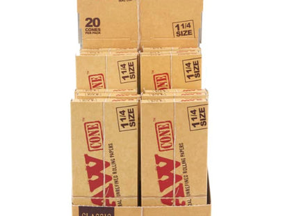 RAW CLASSIC CONES 1 1/4 - 20 COUNT