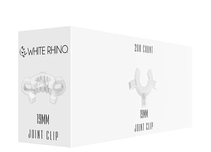 WHITE RHINO 19MM CLIP ADAPTER WHITE-200CT