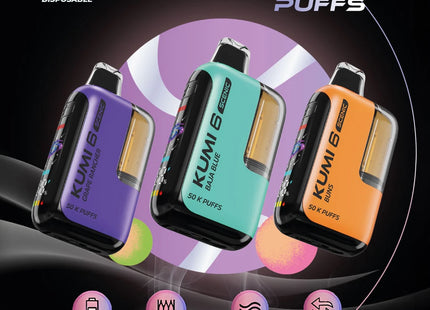 KUMI 6 SCENIC + CBD 50K PUFF 22ML DISPOSABLE 5PACK