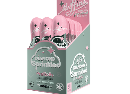 MUFFINS DIAMOND SPRINKLED 1.25G EACH 50 COUNT