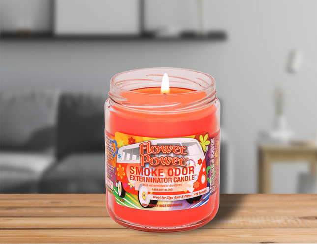 SMOKE CANDLE|FLOWER POWER13 OZ