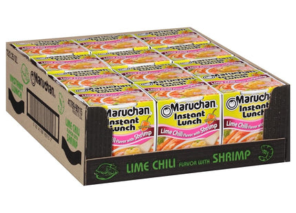 MARUCHAN 2.25oZ INSTANT LUNCH LIME CHILI FLAVOR WITH SHRIMP 12COUNT