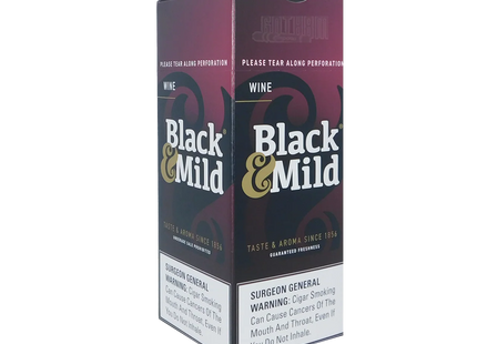 BLACK & MILD  NICE PRICE PLASTIC TIP 25 CIGARS