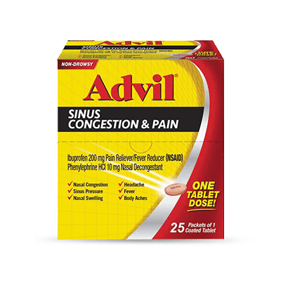 ADVIL SINUS CONGESTION - 25 CT