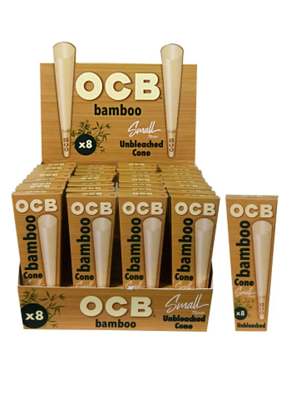 OCB BAMBOO CONE SML SZ 8 PACK