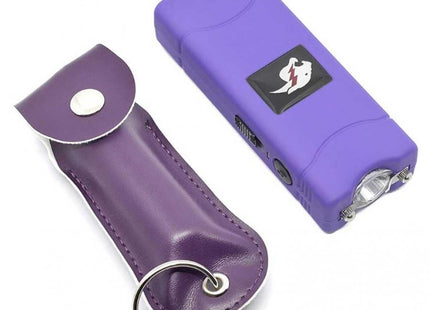 CHEETAH COMBO STUN GUN & PEPPER SPARY PURPLE COLOR