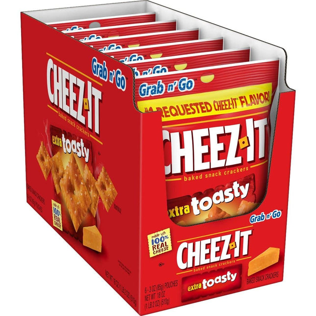 CHEEZ-IT 3oZ CARCKERS CHEDDAR JACK 6PACK