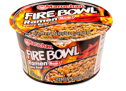 MARUCHAN FIRE BOWL RAMEN 3.49oZ SPICY BEEF FLAVOR 6COUNT