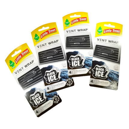 LITTLE TREES VENT BLACK ICE 4PK