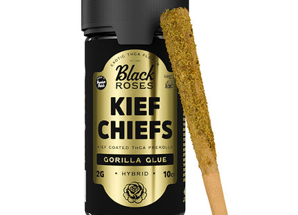 BLACK ROSES 2G KIEF CHIEFS COATED THCA PRE-ROLLS 10COUNT