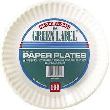 GREEN LABEL PAPR PLATE 9" 100CT