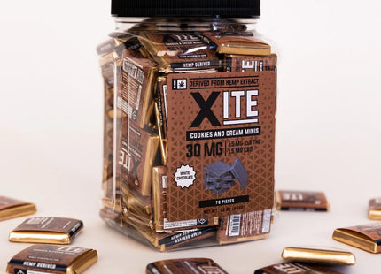XITE D9 30MG DELTA 9 CHOCOLATES & EDIBLES 70COUNT