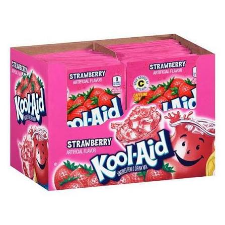 KOOL-AID 0.14oZ 48PACKS STRAWBERRY 1BOX