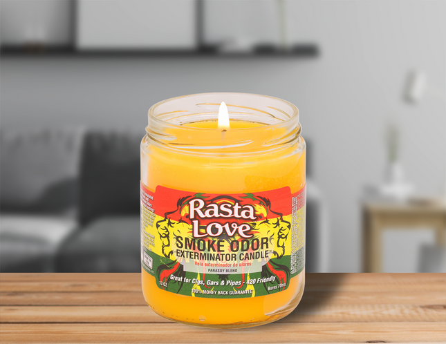 SMOKE CANDLE|RASTA LOVE13 OZ