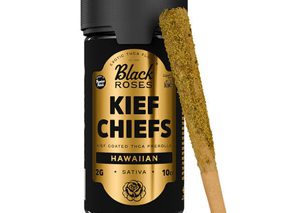 BLACK ROSES 2G KIEF CHIEFS COATED THCA PRE-ROLLS 10COUNT