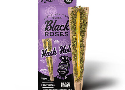 BLACK ROSES HASH HOLE PRE-ROLLS 2PK-10CT