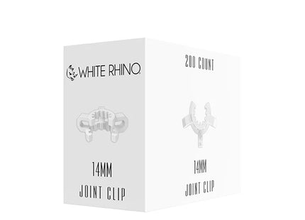 WHITE RHINO 14MM CLIP ADAPTER WHITE-200CT