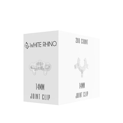 WHITE RHINO 14MM CLIP ADAPTER WHITE-200CT