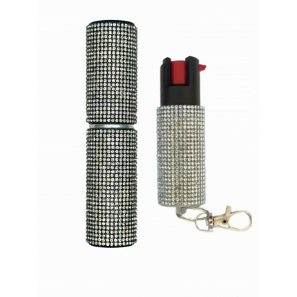 CHEETAH STONES PEPPER SPRAY & STUN GUN - SILVER