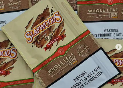 SLAPWOODS WHOLE LEAF NATURAL 10PACKS