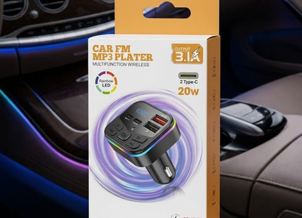 CAR FM MP3 PLAYER W/3.1 A - 1 COUNT