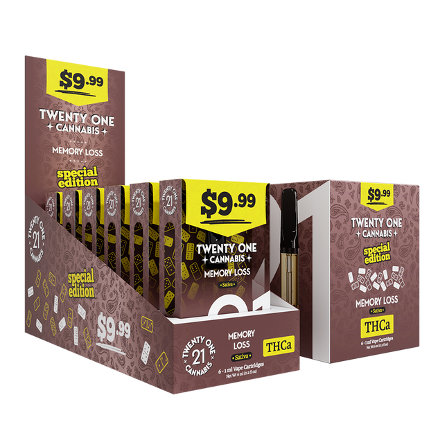 21 1ML CART 9.99$  MEMORY LOSS