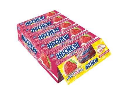 HI-CHEW 1.76oZ CHEWY CANDY STRAWBERRY 15PACKS