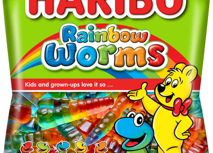 HARIBO 5oZ GUMMI CANDY RAINBOW WORMS 1COUNT