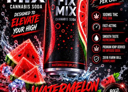 FIX MIX 100MG CARBONATED FLAVORED DRINKS 4PACK