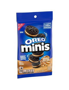OREO MINIS 3oZ COOKIE PEANUT BUTTER FLAVOR CREME 1COUNT